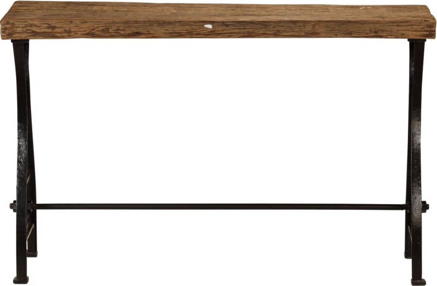 Decoways Wandtafel 120x40x76 cm massief gerecycled hout