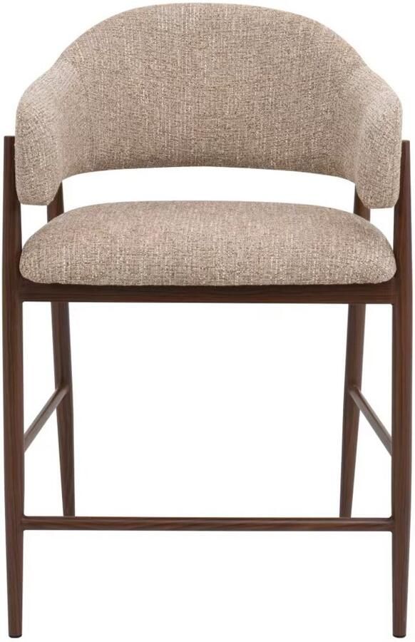 Giga Meubel Barkruk DÃ©nia Taupe Walnoot Zithoogte 75cm (set van 2) - Foto 3