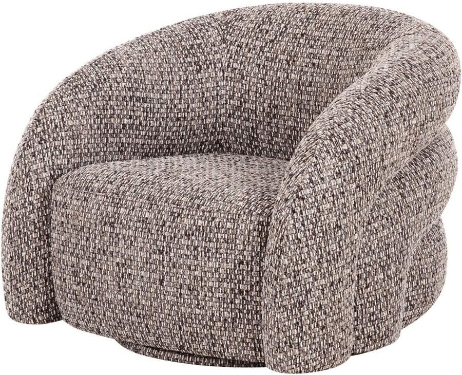 Déja Living DÉJA Living Draaifauteuil Bodø Taupe Stof 94x83x70cm
