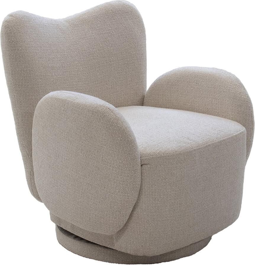 Déja Living DÉJA Living Draaifauteuil Lola Stof Beige