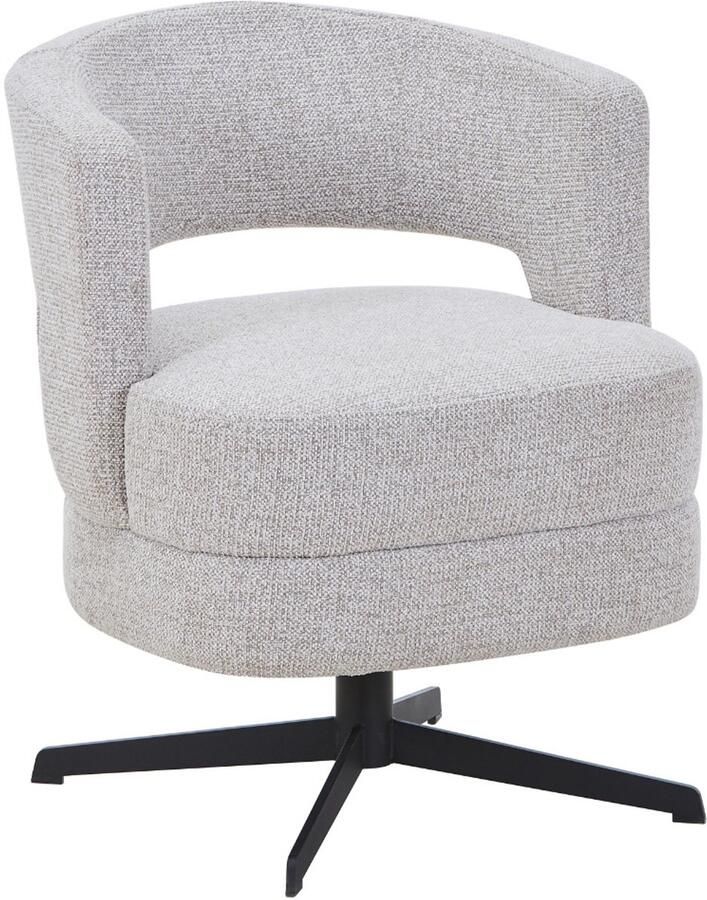 Déja Living DÉJA Living Eetkamerstoel Lave Taupe Draaibaar Set van 2