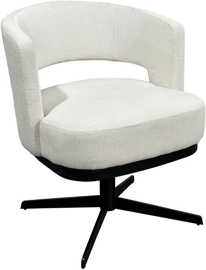 DÉJA Living Eetkamerstoel Beige Design Stof|Metaal Louis Set van 2 - Foto 3