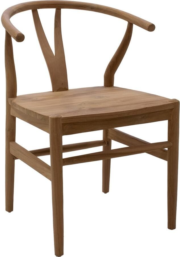 Déja Living DÉJA Living Tuinstoel Skye Naturel Teakhout Zithoogte 47cm Set van 2