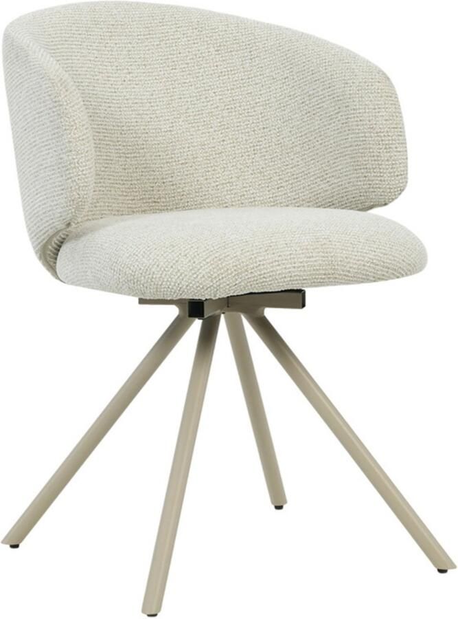 Giga Meubel Eetkamerstoel Sueca Beige Stof Draaibaar (set van 2) - Foto 2