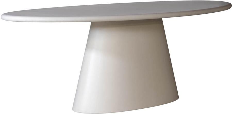 DÉJA Living Eettafel Brunn Ovaal Beige Eco Composiet 200cm