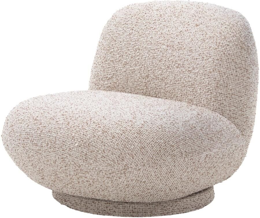 Déja Living DÉJA Living Fauteuil Léa Stof Metaal Beige