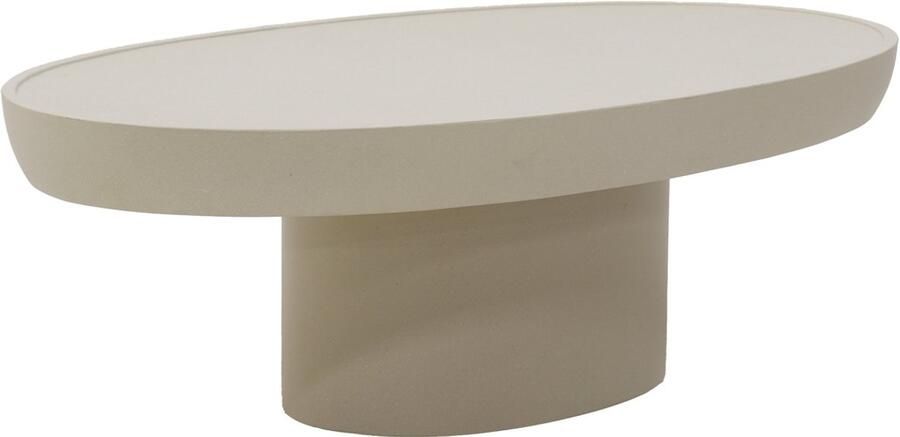 Déja Living DÉJA Living Loungetafel Livinia Beige Ovaal 120x65x39cm