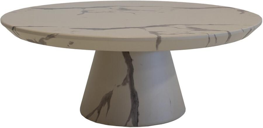 Déja Living DÉJA Living Loungetafel Flen Marmerlook Rond 90x90x35cm