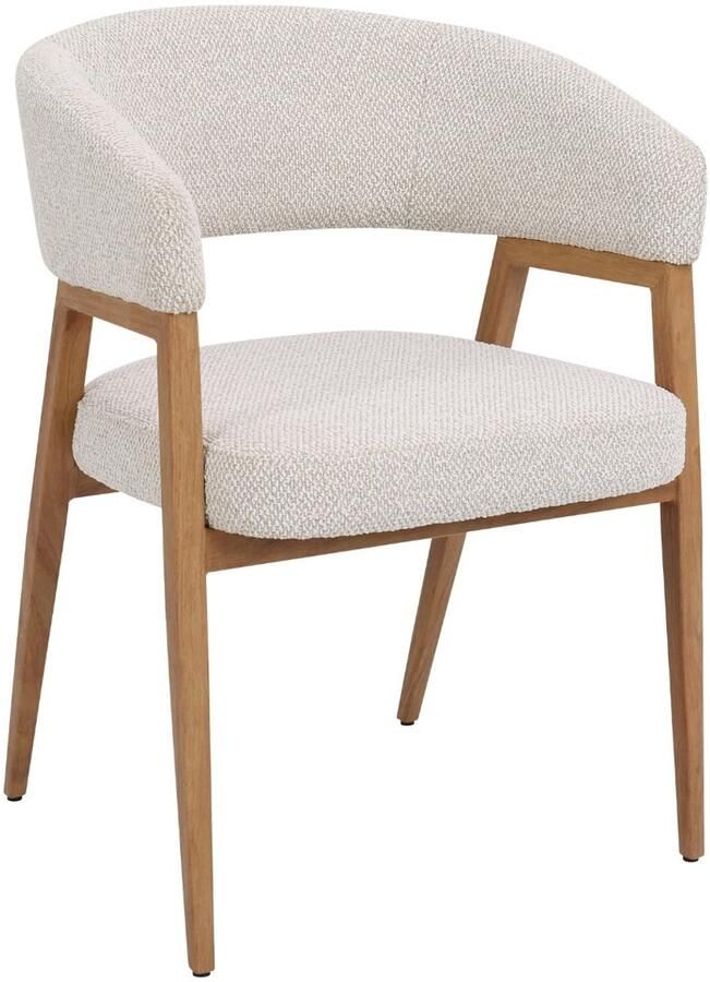 DÉJA Living Eetkamerstoel Fureso Beige Naturel Set van 2 - Foto 2