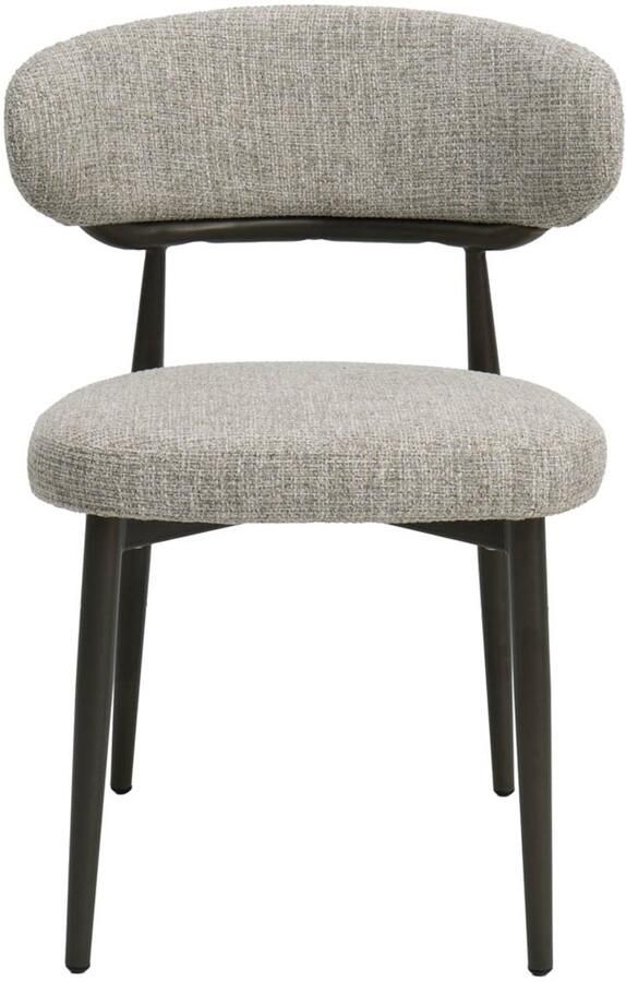DÉJA Living Eetkamerstoel Milan Beige Brons Stof Set van 2 - Foto 3