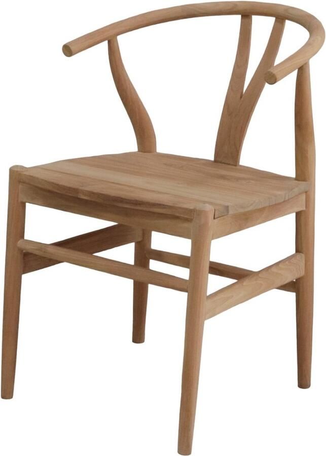 DÉJA Living Eetkamerstoel Skye Teakhout Naturel Set van 2
