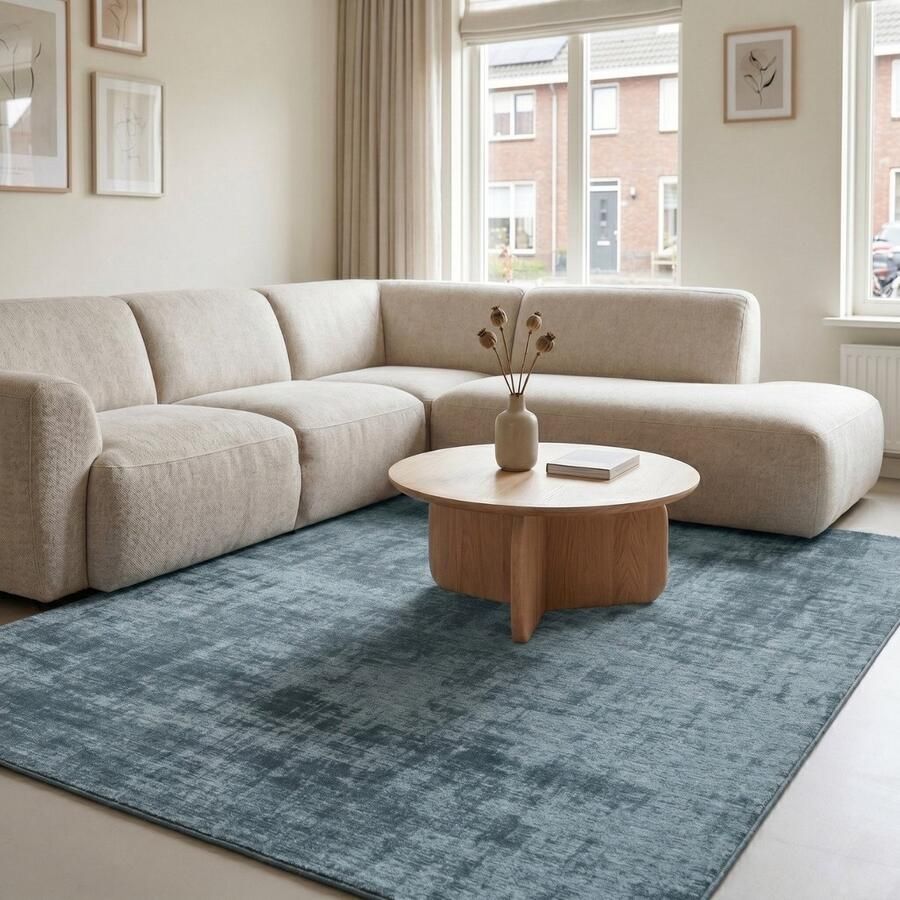 Rugsman Rio 33 Vloerkleed 200 x 290 cm Blue Rectangular Runner Acrylic Cotton Dining room Living room Office Abstract Design Modern - Foto 2