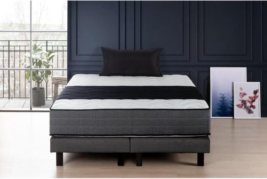 DEKO DREAM Set matras + boxsprings 180x200 traagschuim 28cm 5 zones boerderij HOTEL PREMIUM LUX