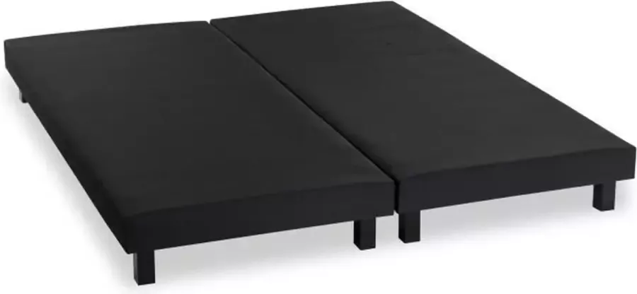 DEKO DREAM Lattenbodem latten x 2 180 x 200 Zwart massief hout + poten Rakenne