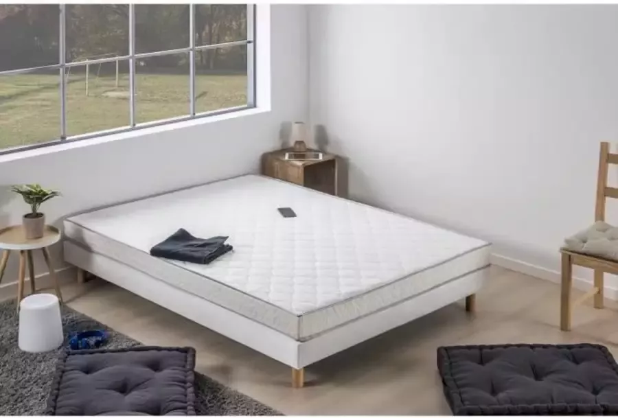 DEKO DREAM Traagschuim matras + boxspring 160 x 200 Stevig comfort Dikte 14 cm Hypoallergeen FINLANDEK Koysi