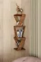 Dekornik Adambaba Zwevende Wandplank Hoek Plank Defne Corner Shelf Decorative Shelf Corner Bookcase 85 x 22 cm Wit - Thumbnail 2