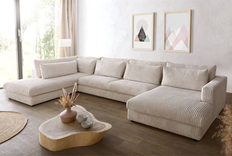 DELIFE Bank Isla Cord beige 430x225 voetenbank links