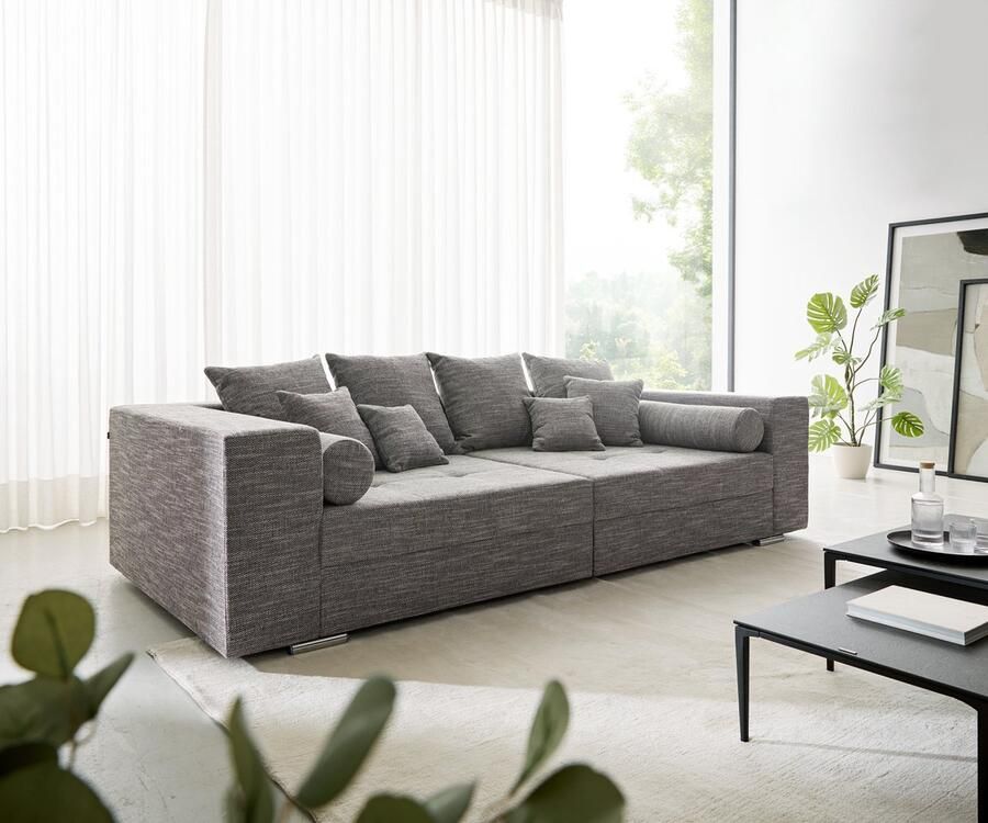 DELIFE XXL-Bank Marlen lichtgrijs 300x140 cm Bigsofa