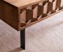 DELIFE Salontafel Fevo acacia bruin 115x60 cm L-poot - Thumbnail 1