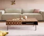 DELIFE Salontafel Fevo acacia bruin 115x60 cm L-poot - Thumbnail 2