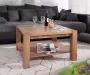 DELIFE Woonkamertafel Indra acacia natuur 80x80 cm massief houten salontafel - Thumbnail 1