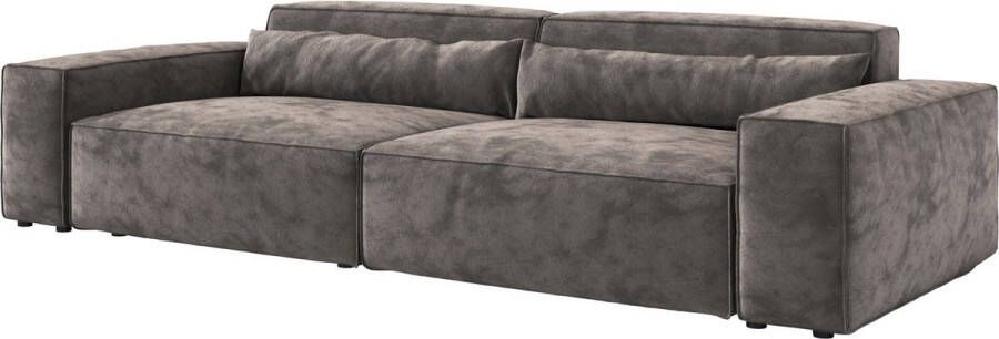 DELIFE XL-Bank Sirpio XL microvezel kaki bruin 270x125 cm biesnaad - Foto 2