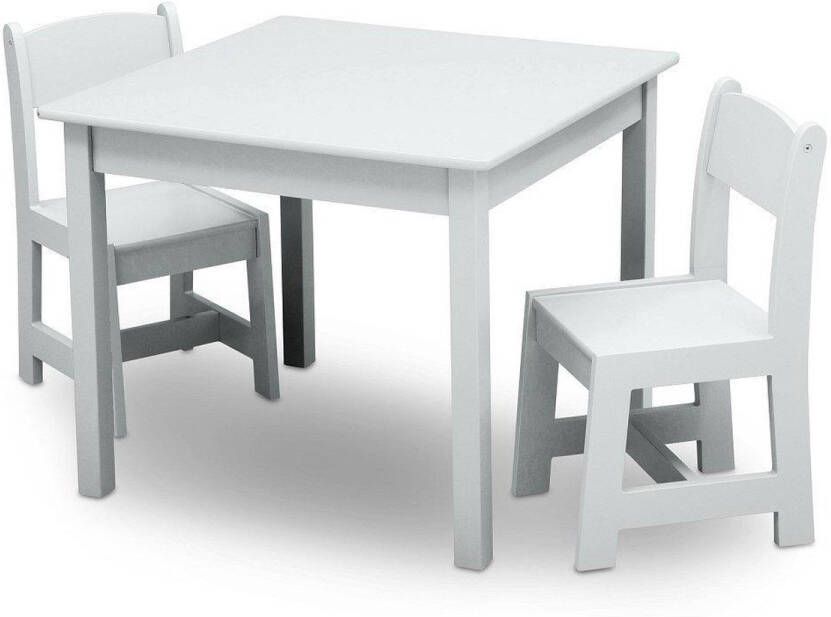 Delta Children MySize Kindertafel en Stoelen Met 2 Stoelen Wit