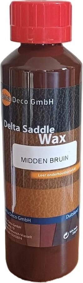 Delta leeronderhoud-schaapsleer-saddlewax-middenbruin-Hoogwaardige wax