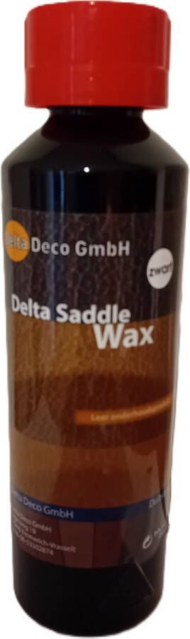 Delta leeronderhoud-schaapsleer-saddlewax-zwart-Hoogwaardige wax