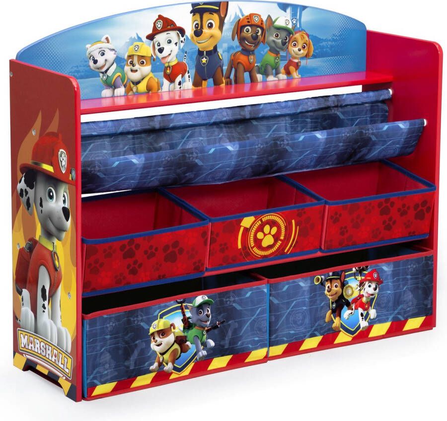 Delta PAW Patrol Opbergkast Speelgoed Voor Boeken en Speelgoed Rood Blauw