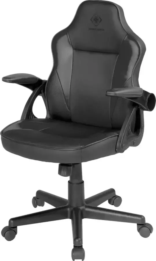 Deltaco DC120 Junior Gaming Chair In Hoogte Verstelbaar Zwart