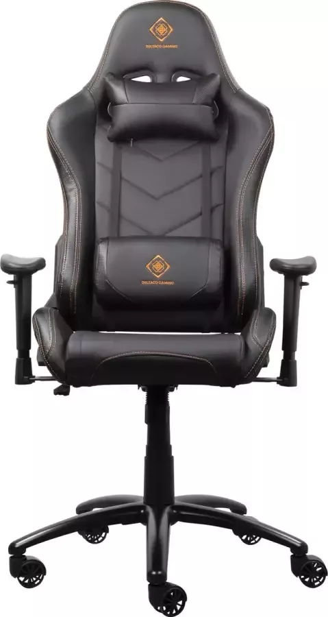 Deltaco DC310 Gamestoel Kunstleer Nek- en Rugkussen Zwart Oranje