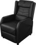 Deltaco Gaming DC420 Console Gaming Chair Relax Chair and Recliner PU Leather Black - Thumbnail 1