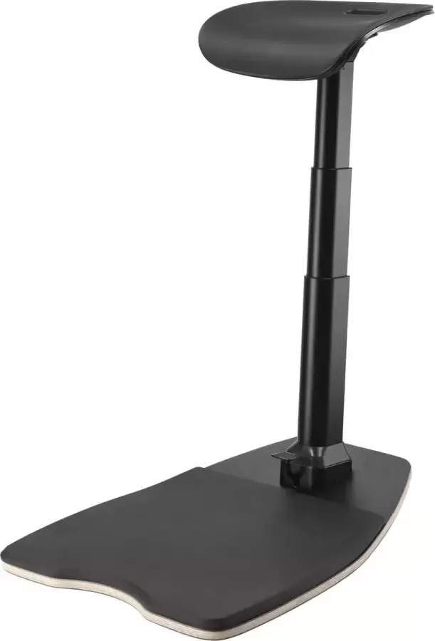 Deltaco OFFICE DELO-0302 Ergonomische stoel met geïntegreerde anti-slip mat verstelbaar zit- sta stoel Zwart
