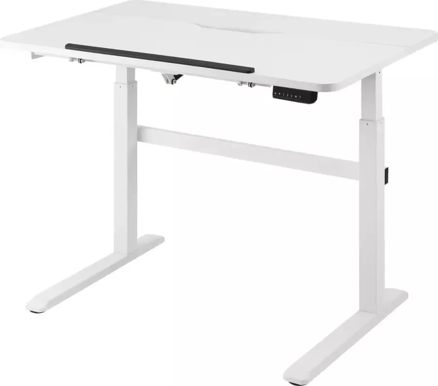 Deltaco DELO-0100 Elektrisch Verstelbaar Bureau LED Paneel Kantelbaar Wit - Foto 3