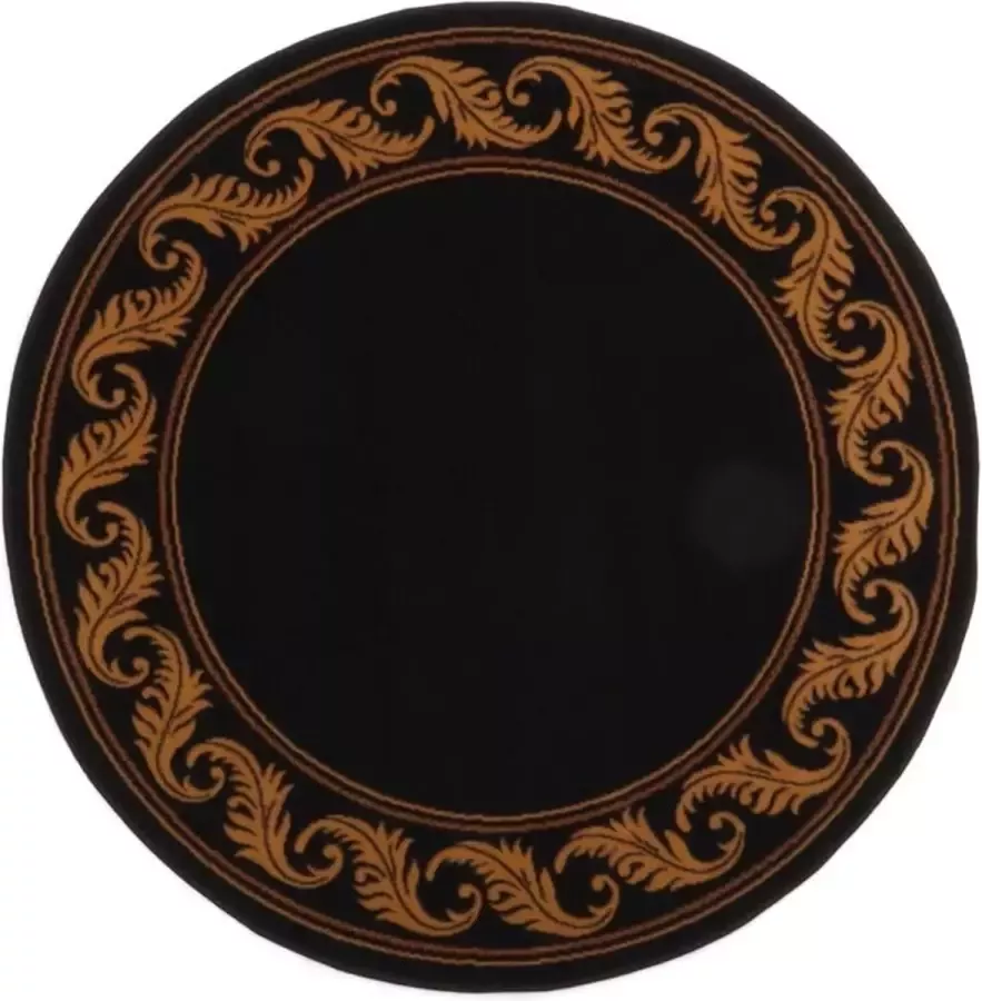 Deludere rond vloerkleed classic Ø160 cm zwart