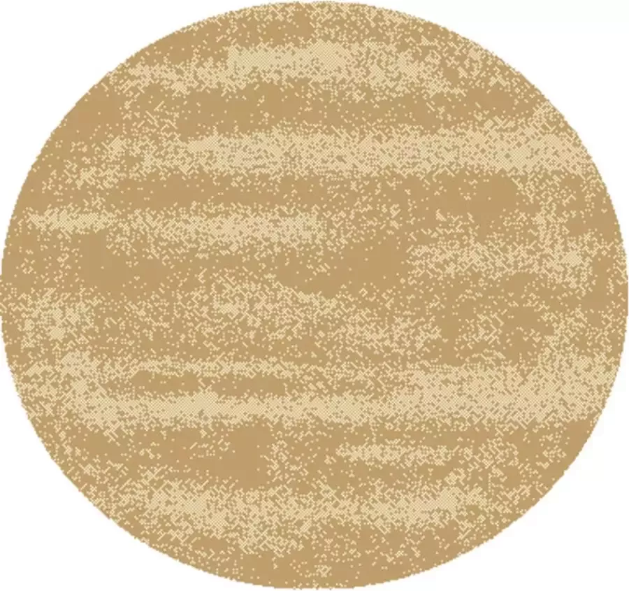 Deludere rond vloerkleed strand Ø120 cm crème crème