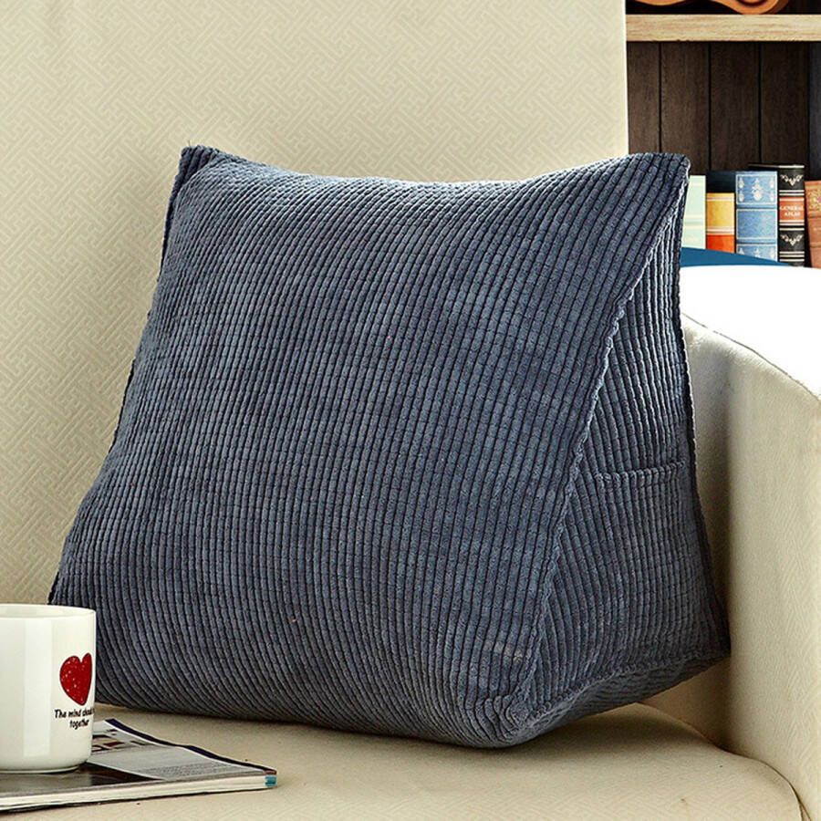 Deluqse Leeskussen Navy Donkerblauw Leeskussen voor in Bed Hoofdeinde Kussen Bookseat Rugkussen