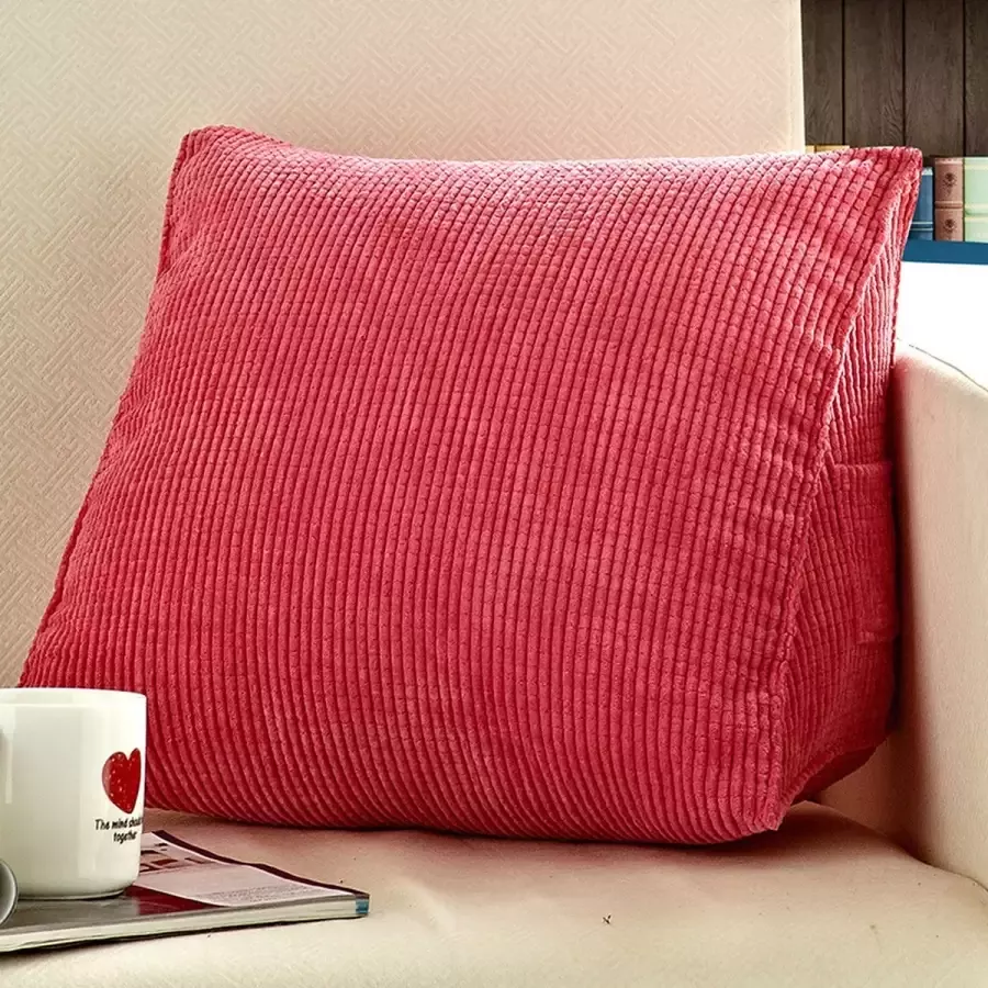 Deluqse Leeskussen Roze Donkerblauw Leeskussen voor in Bed Hoofdeinde Kussen Bookseat Rugkussen