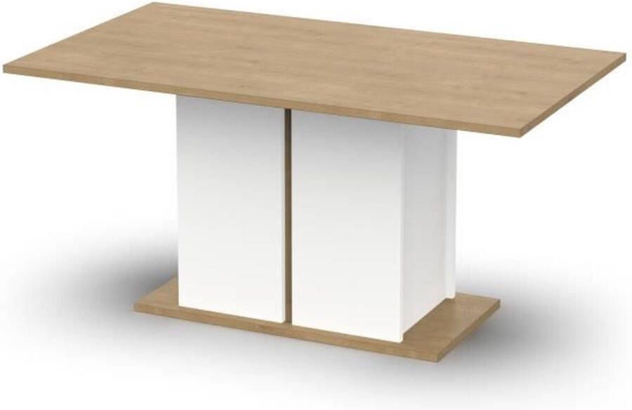 Demeyre ACCESS enkele eettafel 6 personen Hamilton eik en wit decor L 160 x D 78 x H 90 cm DEMEYERE