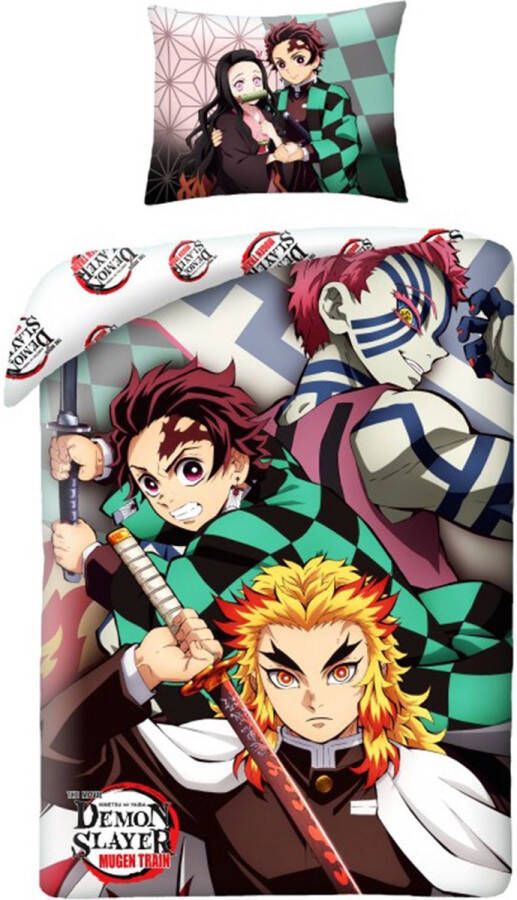 Demon Slayer Dekbedovertrek Hashira Eenpersoons 140 x 200 cm Katoen