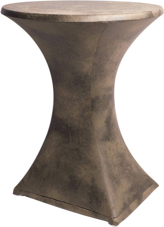 Dena Textile productions Statafelhoes stretch Festival D2 Lederlook Ø85cm Bruin