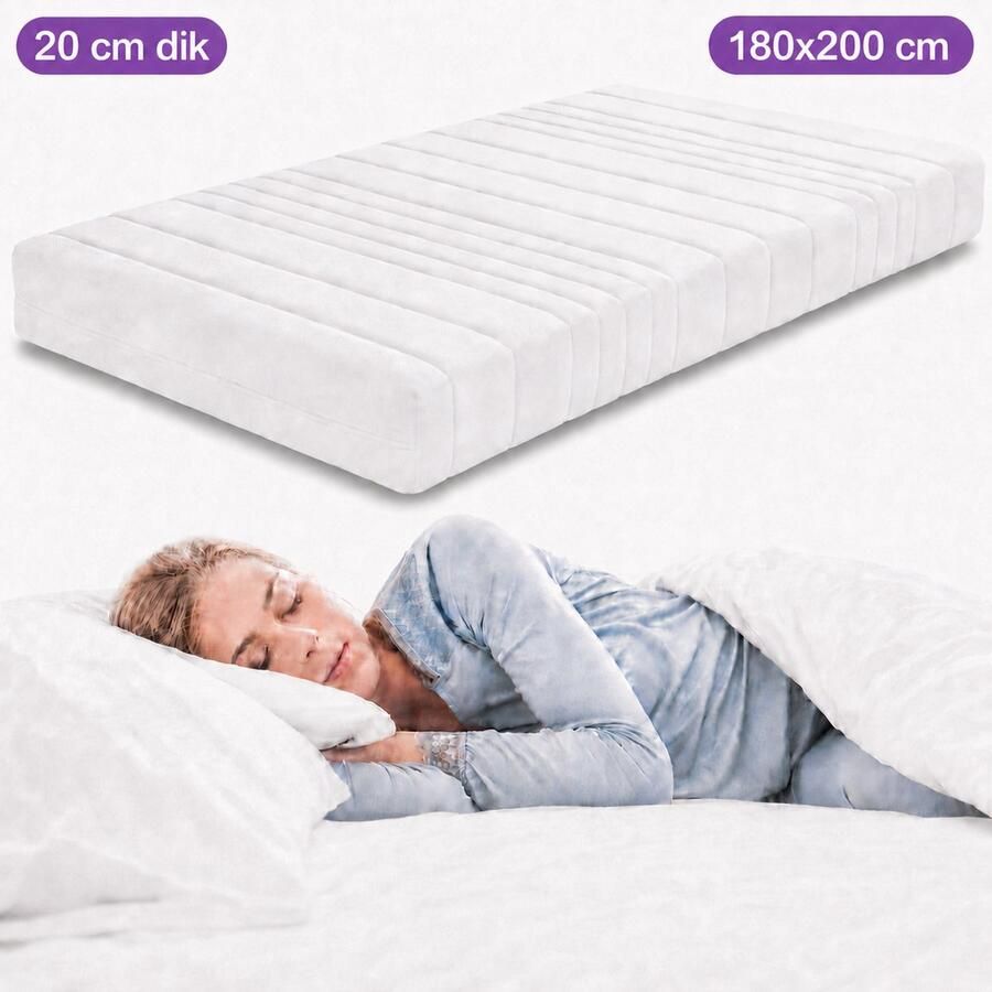 Densi HR Matras 180x200 cm 20cm dik -HR Koudschuim 180 x 200cm Afritsbare hoes Gratis retourneren - Foto 2