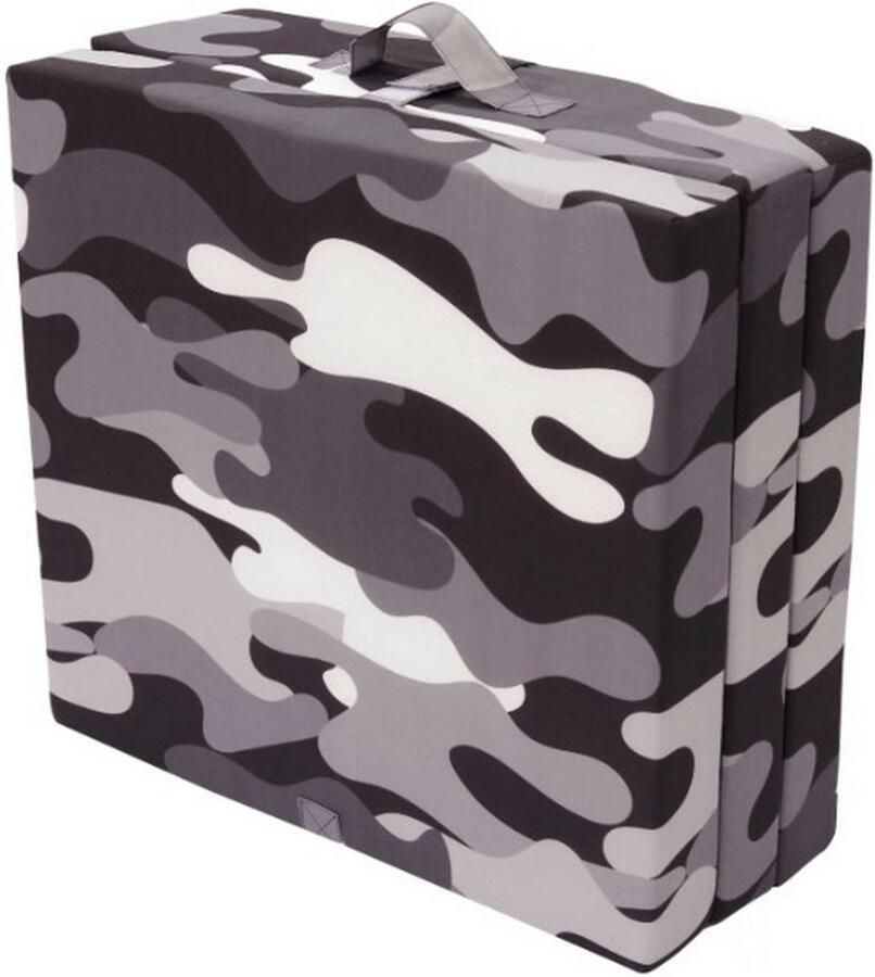 Densi Opvouwbare matras Camouflage vouwmatras Logeermatras logeerbed 190x70x9cm