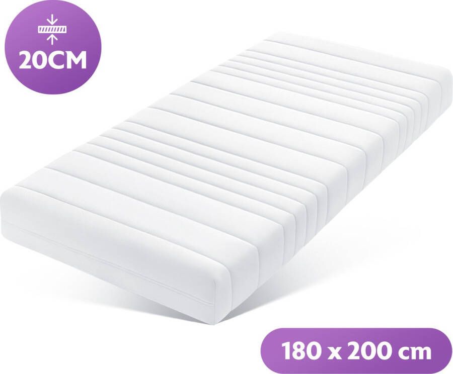 Densi Matras 180x200 cm 20cm dik -HR Koudschuim 180 x 200cm Afritsbare hoes Gratis retourneren