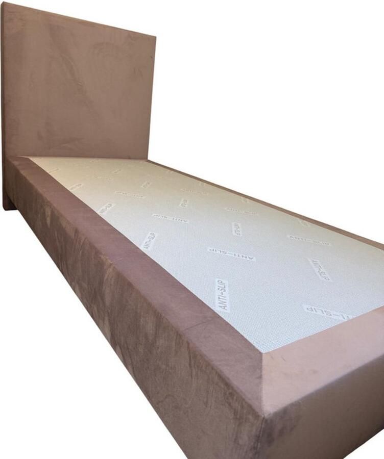 DER Bedding Boxspring OP MAAT 65x215 (inclusief hoofdbord Zonder Matras) + (Verkrijgbaar in Zwart Antraciet Licht Grijs en Beige) Alle maten verkrijgbaar