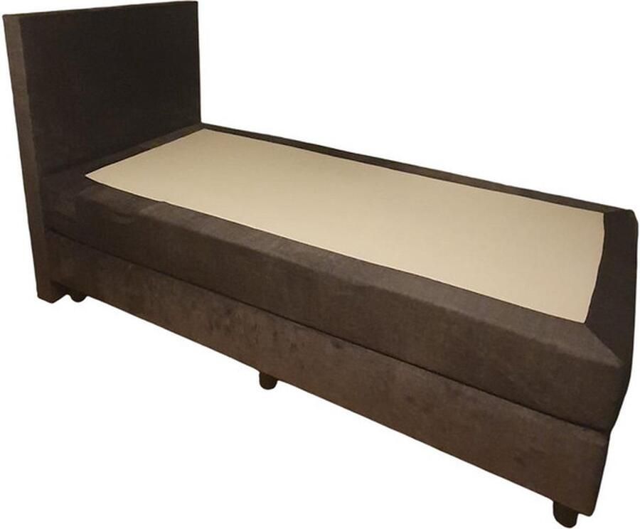 DER Bedding Boxspring Rotterdam OP MAAT 95x200 (inclusief hoofdbord en matras) + (Verkrijgbaar in Zwart Antraciet Licht Grijs en Beige) Alle maten verkrijgbaar