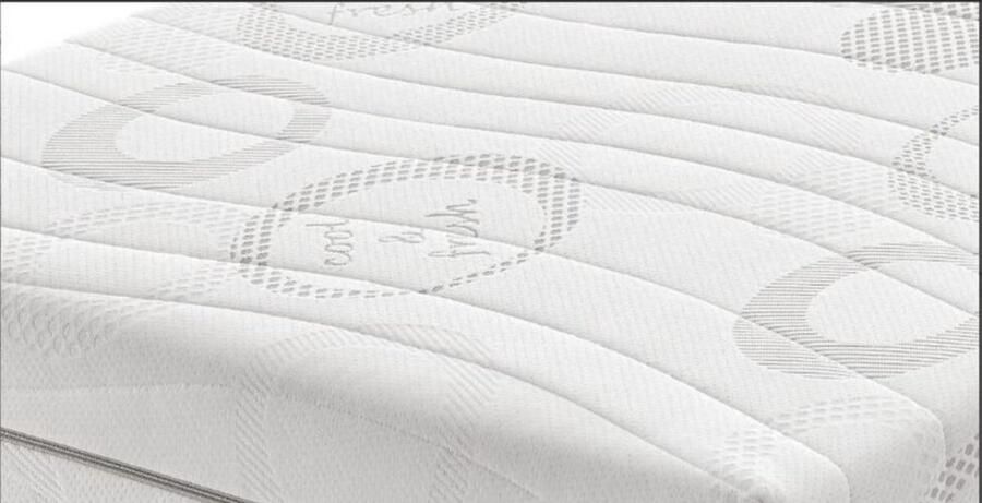 DER Bedding Topdekmatras Topper Koudschuim HR50 Cool & Fresh Op Maat 90x220 8 cm