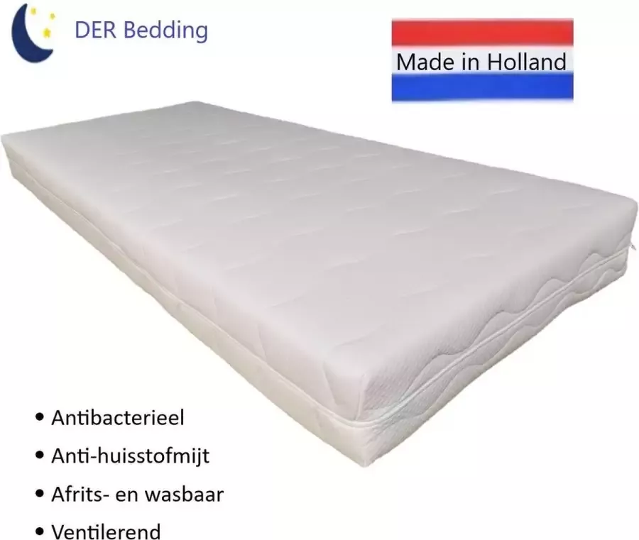 DER Bedding Koudschuim Matras HR45 80x200 17 cm
