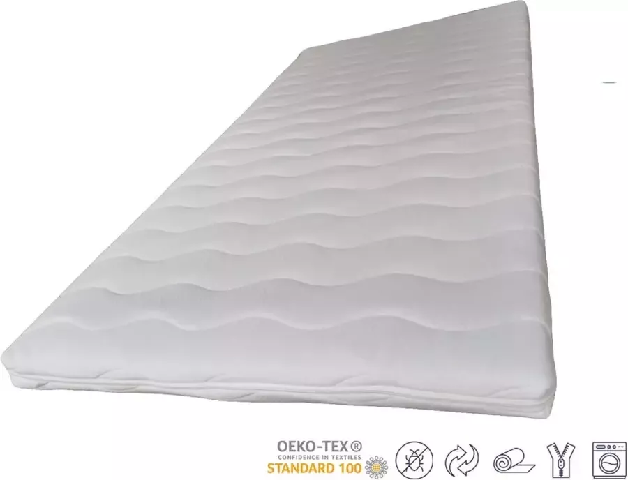 Derya Sleep Topdekmatras Topper Nasa Traagschuim Op Maat 70x70 8 cm